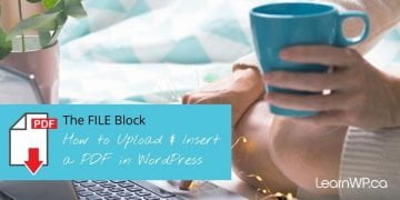 The File Block How to upload and insert a PDF in WordPress